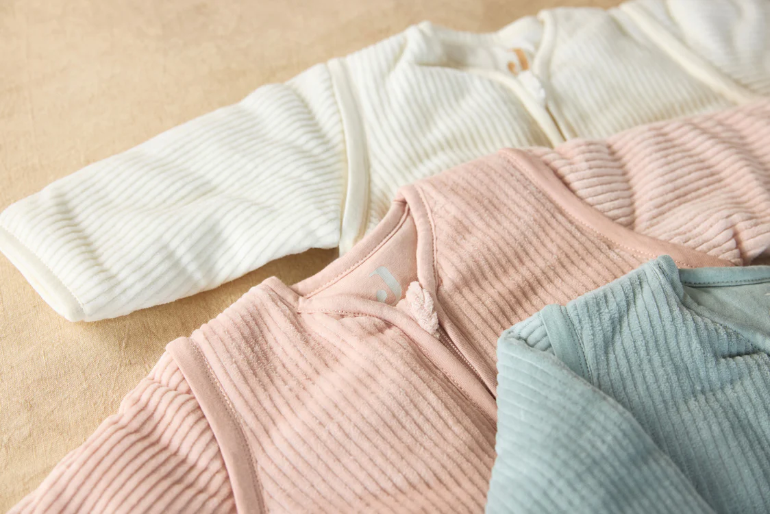 Baby Slaapzak met Afritsbare Mouw Rond Rib - Wild Rose - Afbeelding 3