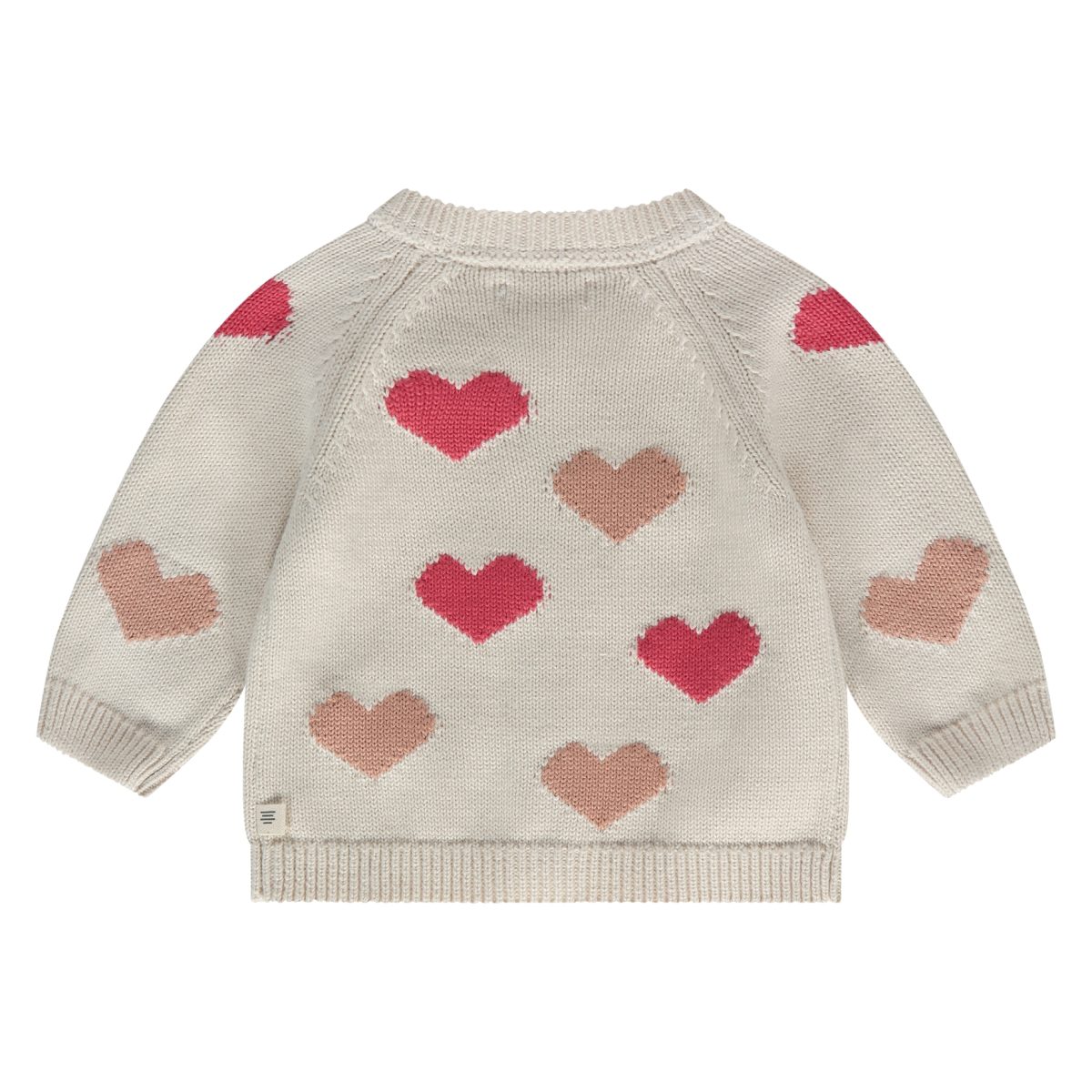 A Tiny Story - Baby Cardigan Pearl Hearts - Afbeelding 2