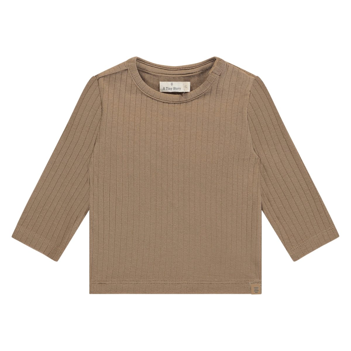 A Tiny Story - baby t shirt long sleeve - caramel