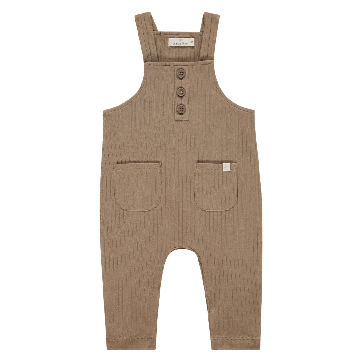 A Tiny Story - baby dungaree - caramel