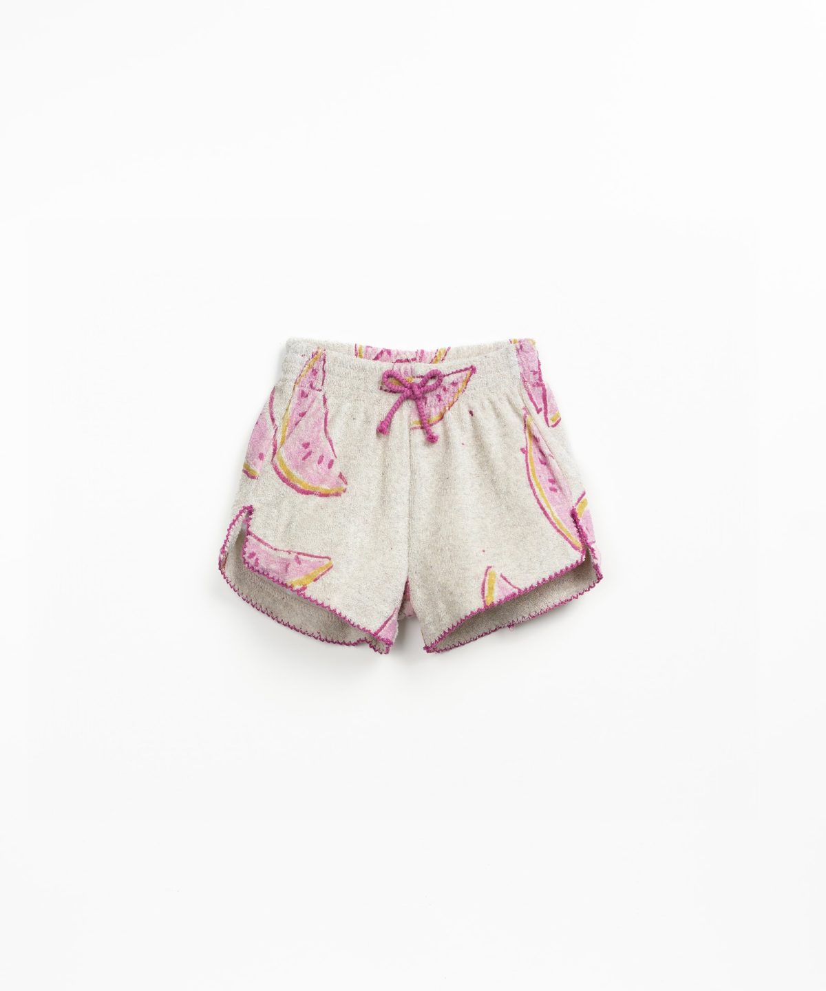 Play Up - Printed Plush Short Grey Melon