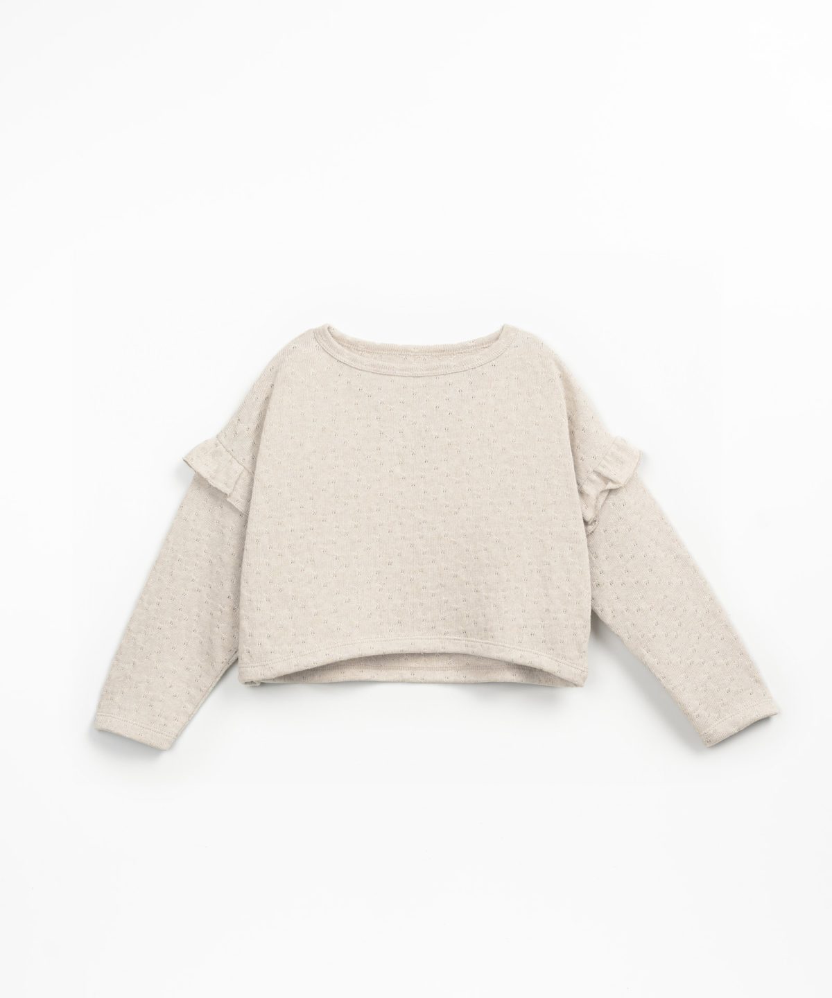 Play Up - Embellished Jersey Sweater Grey