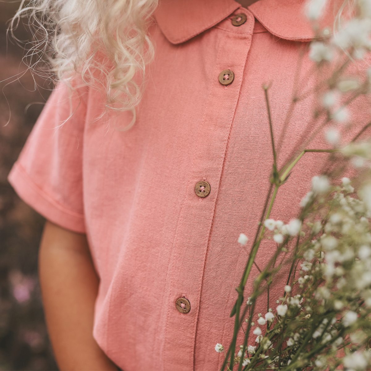 Your Wishes - Linnen Shirt Blouse Brandied Apricot - Afbeelding 3