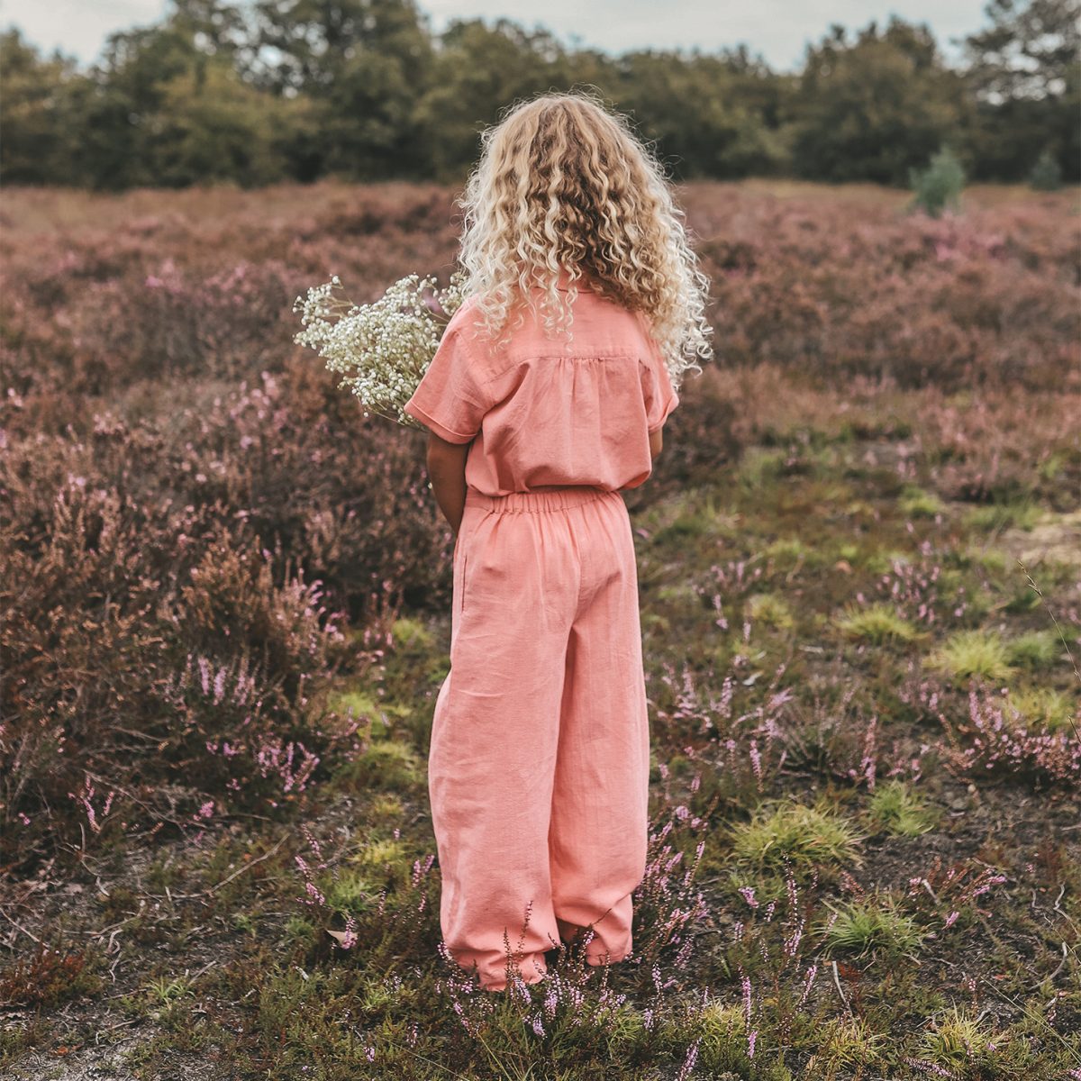 Your Wishes - Linnen Shirt Blouse Brandied Apricot - Afbeelding 4