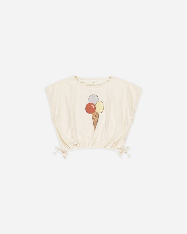 Rylee & Cru - Cropped Cinched Tee Gelato