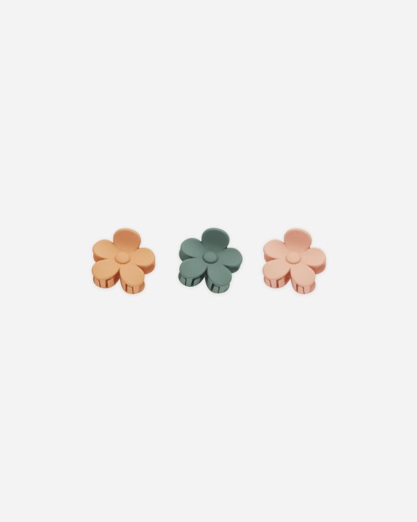 Rylee & Cru - Flower Hair Clip Grapefruit, Eucalyptus, Pink