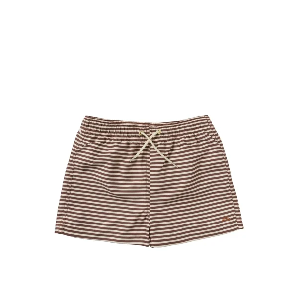 Salted Stories - Shawn Rib Stripe Carob Brown