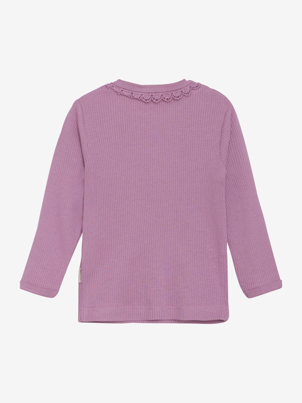 Minymo - T-shirt LS Rib  - Mauve Orchid - Afbeelding 2