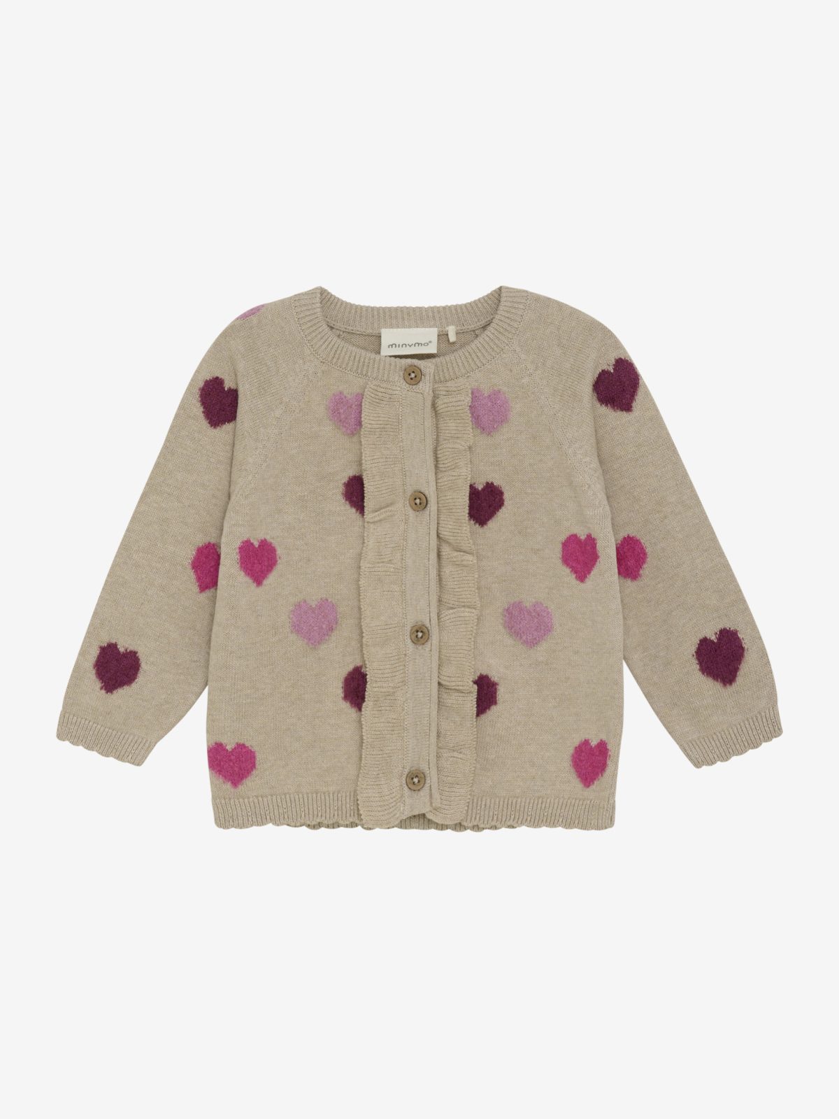 Minymo - Cardigan Knit - Beige Melange
