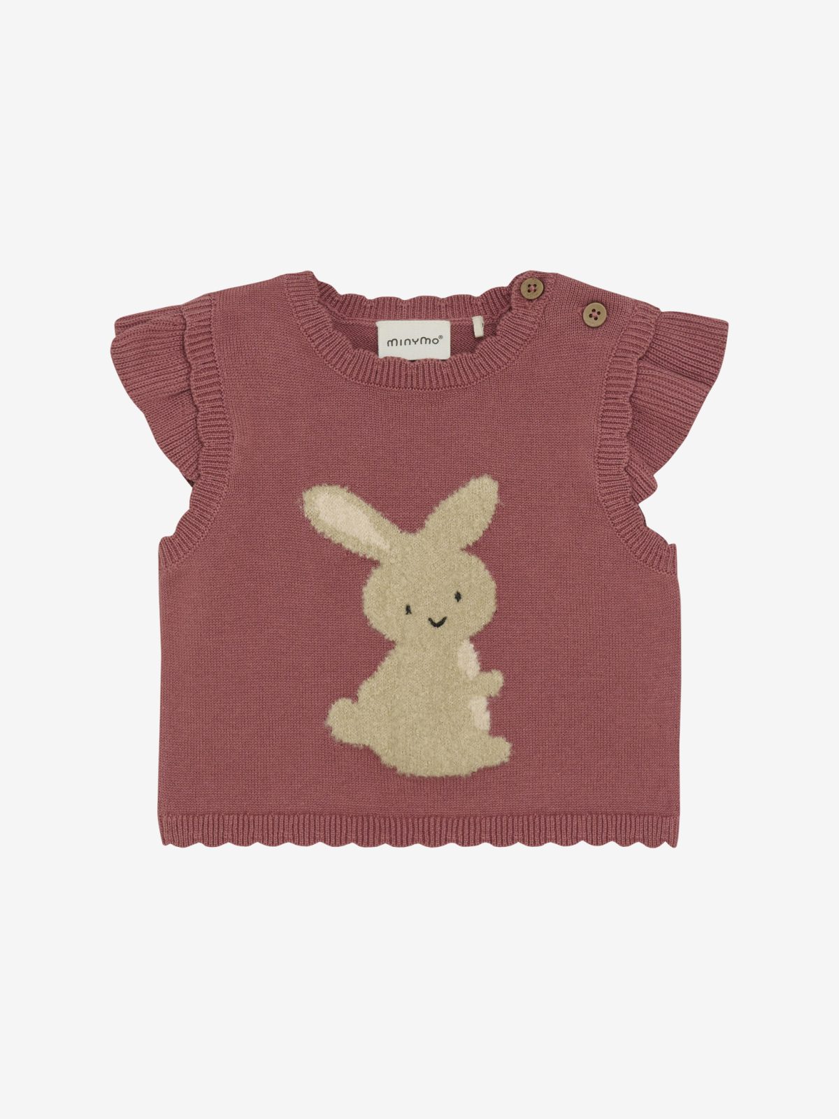 Minymo - Vest Knit - Withered Rose
