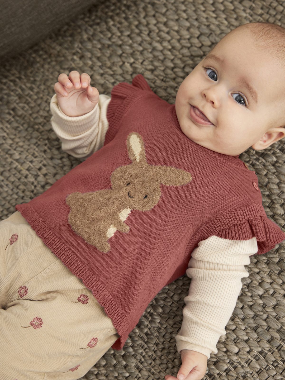 Minymo - Vest Knit - Withered Rose - Afbeelding 2