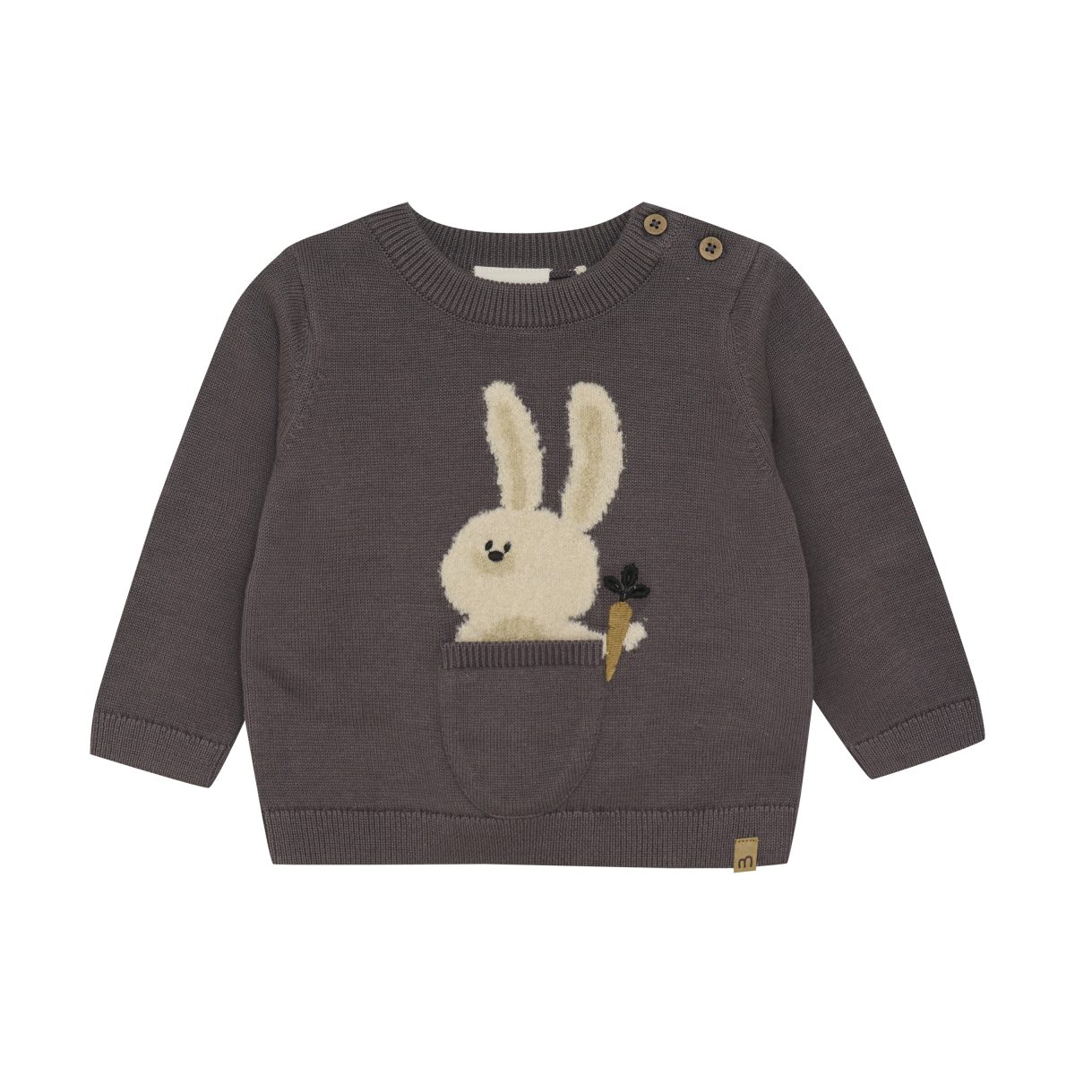 Minymo - Pullover Knit - Dark Gull Grey