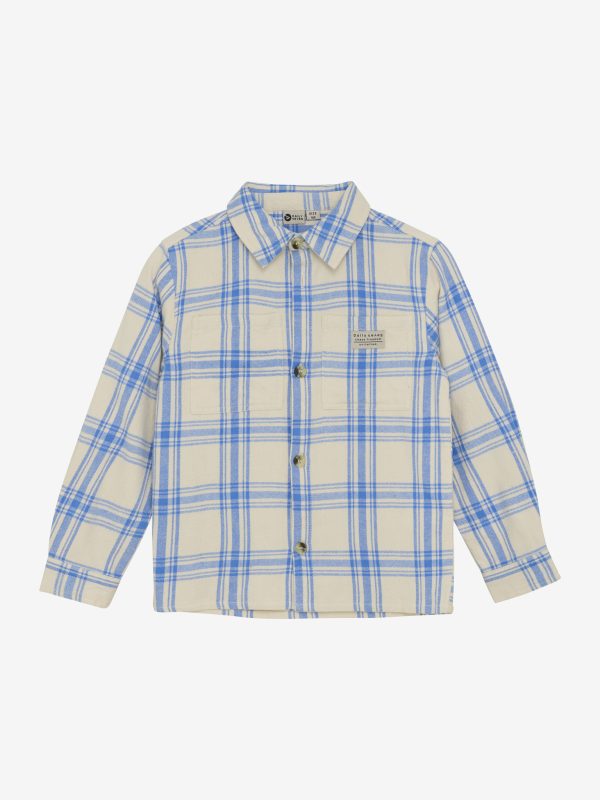Daily Seven - Shirt Check Print Blue