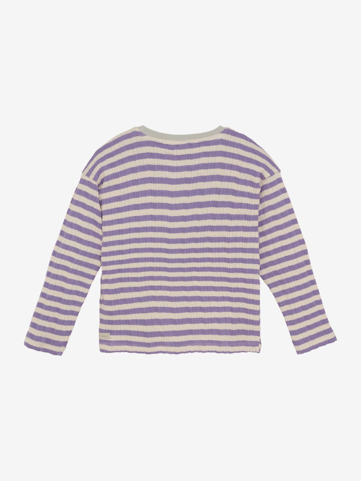 Daily Seven - T-shirt Longsleeve Stripe Purple - Afbeelding 2