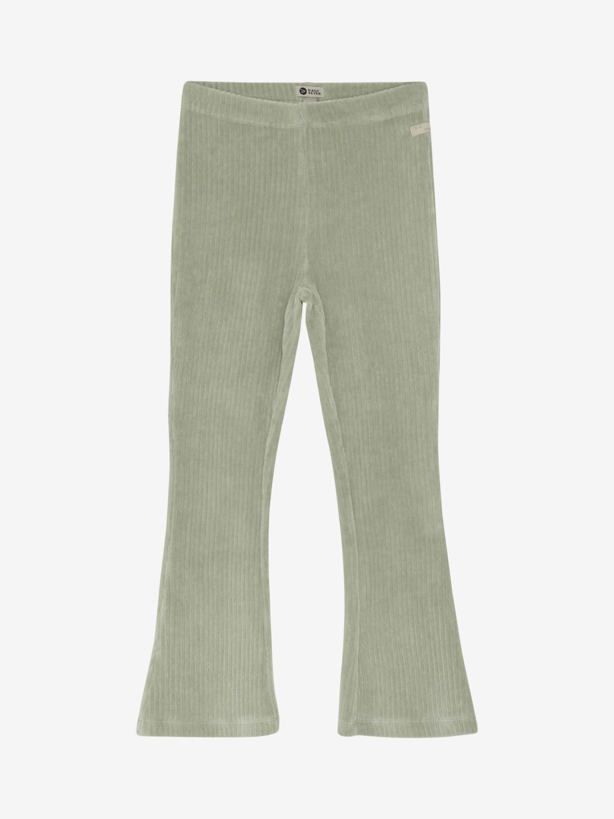 Daily Seven - Flared Velvet Pants Green