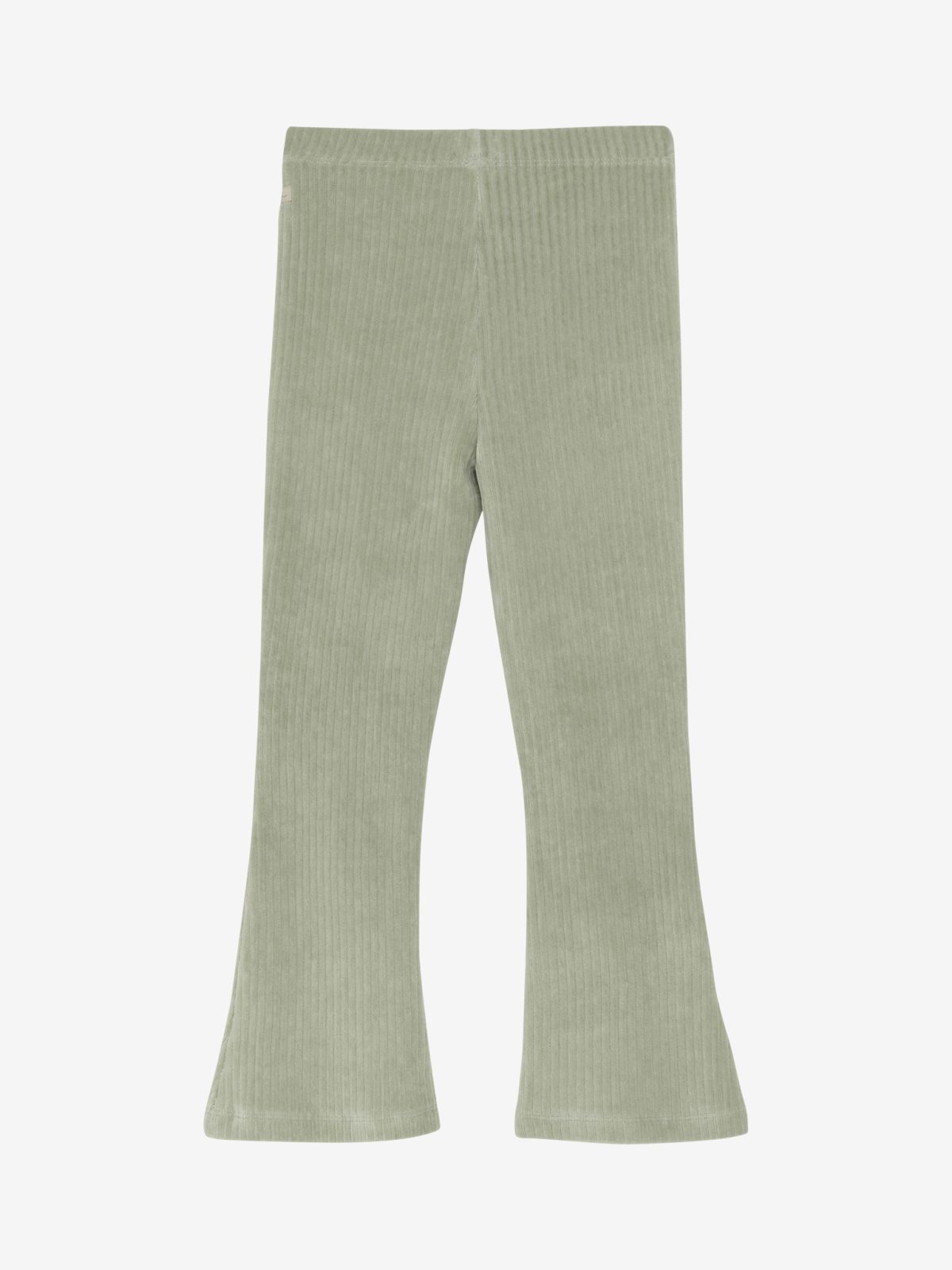 Daily Seven - Flared Velvet Pants Green - Afbeelding 2