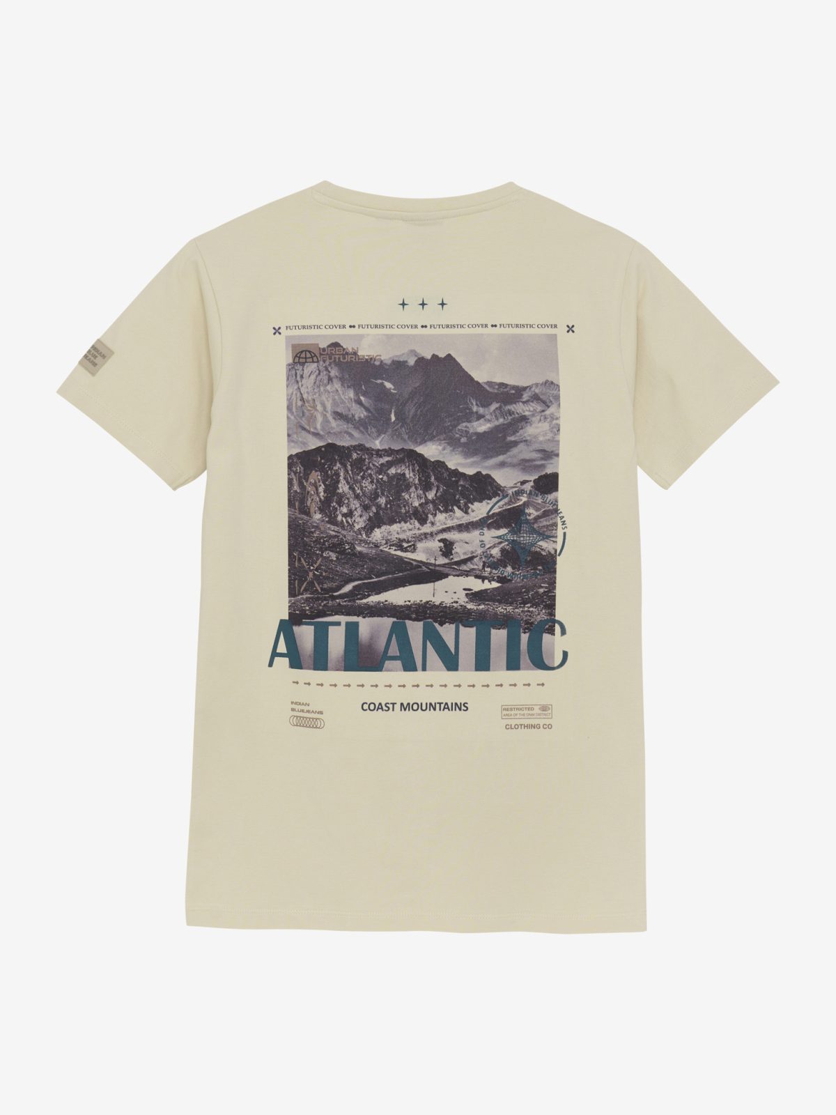 Indian Blue Jeans - T-Shirt Chest Print Sand - Afbeelding 2
