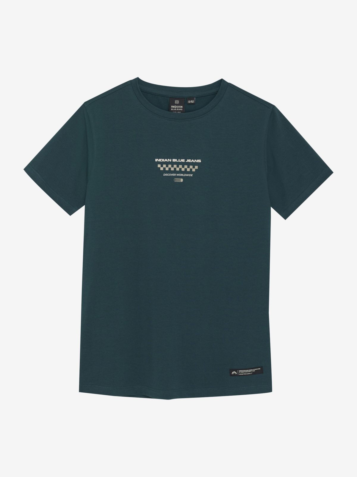 Indian Blue Jeans - T-Shirt Chest and Backprint Green