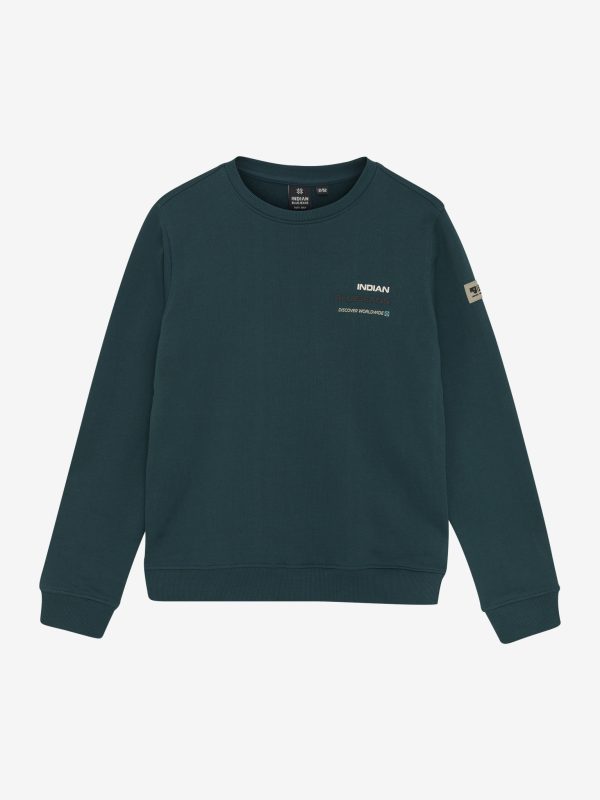 Indian Blue Jeans - Loose fit Sweat Backprint Green