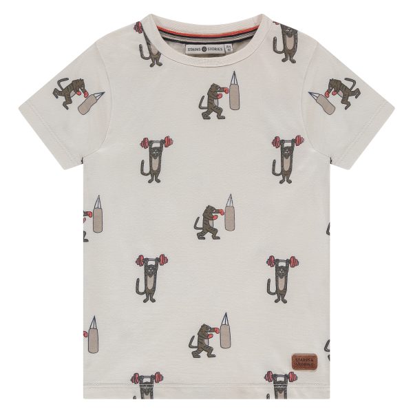 Stains & Stories - Boys t-shirt short sleeve Off white
