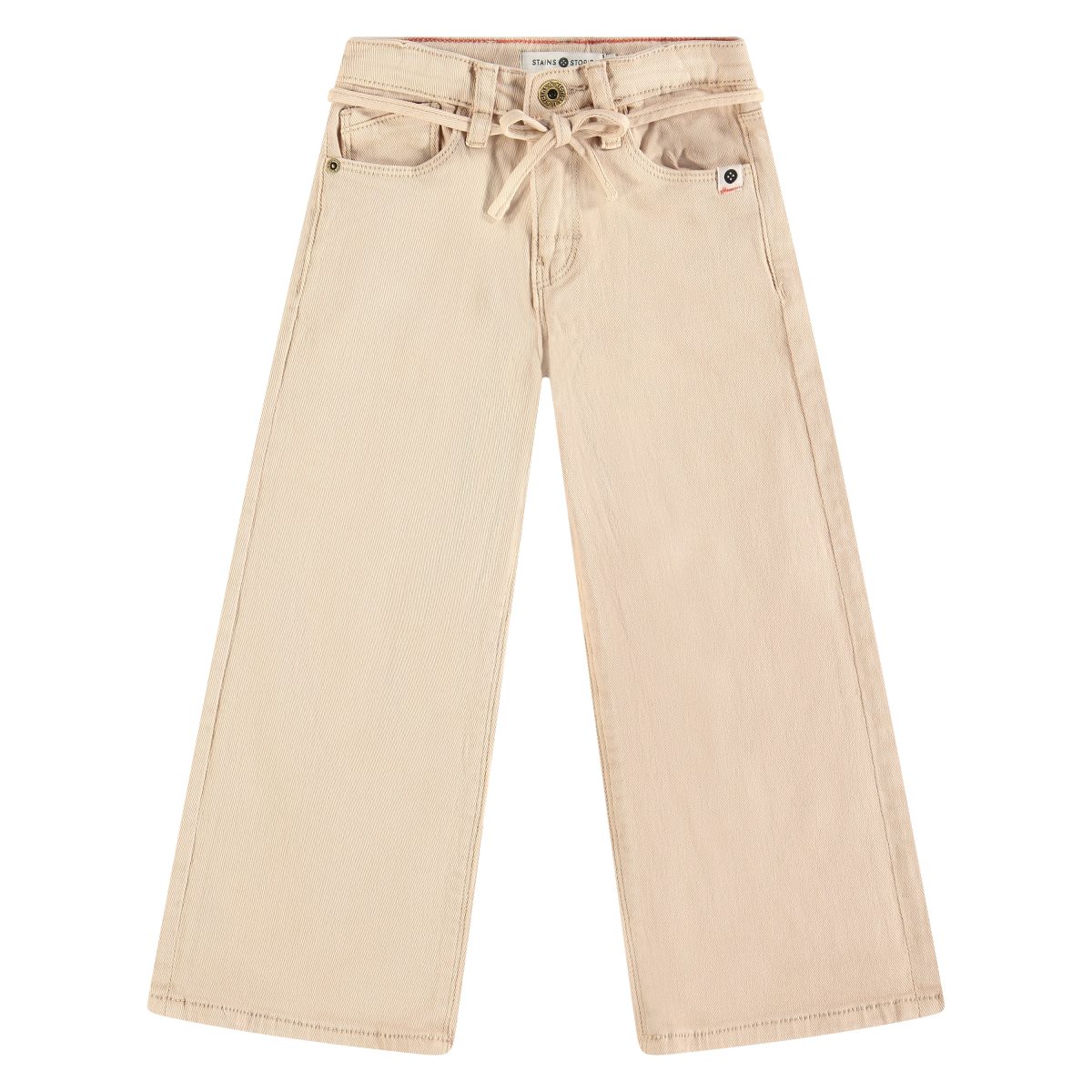 Stains & Stories - Girls pants wide leg Beige