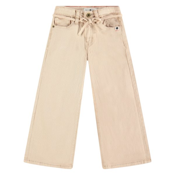 Stains & Stories - Girls pants wide leg Beige