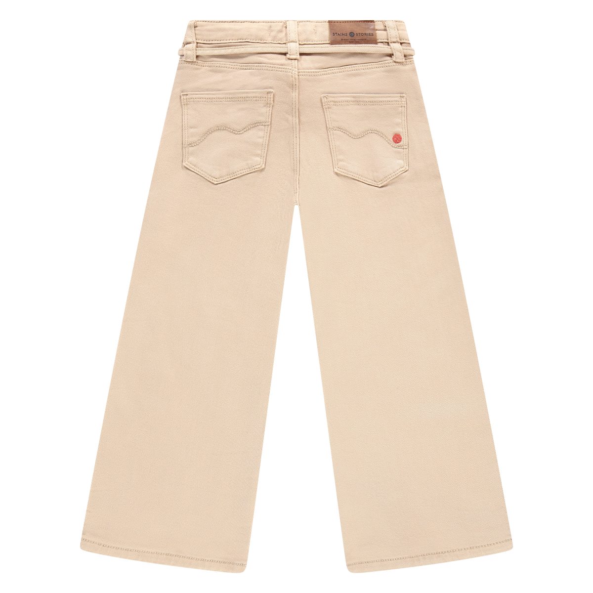 Stains & Stories - Girls pants wide leg Beige - Afbeelding 3