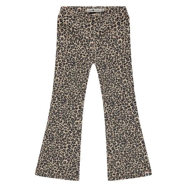 Stains & Stories - Girls flared pants Beige Leo