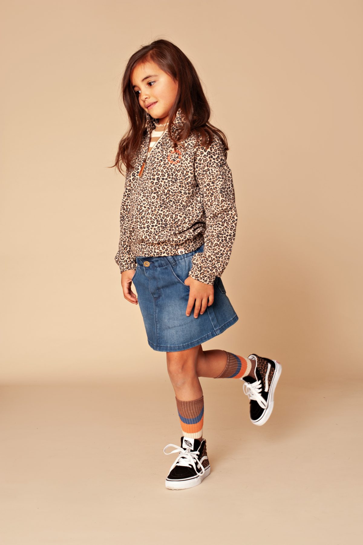 Stains & Stories - Girls sweatshirt Beige Leo - Afbeelding 2