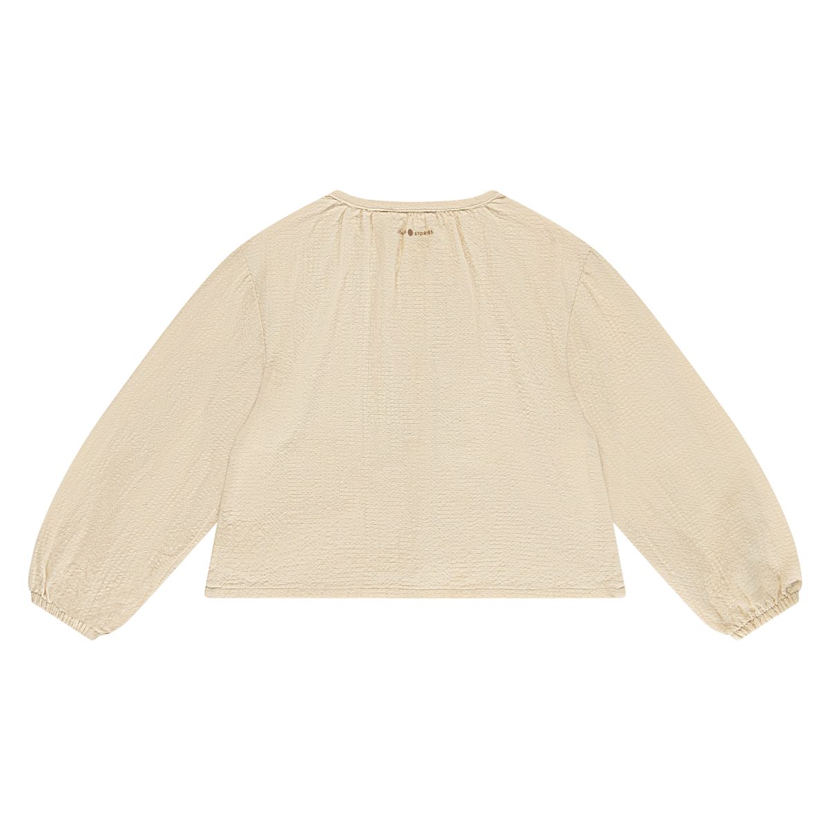 Stains & Stories - Girls blouse long sleeve Cream - Afbeelding 3