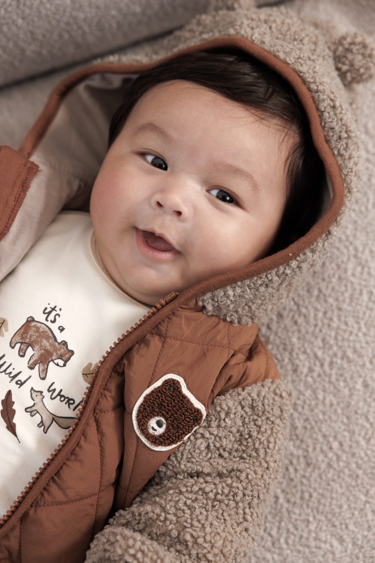 Feetje - Wild World Bouclé Jasje Bruin - Afbeelding 8