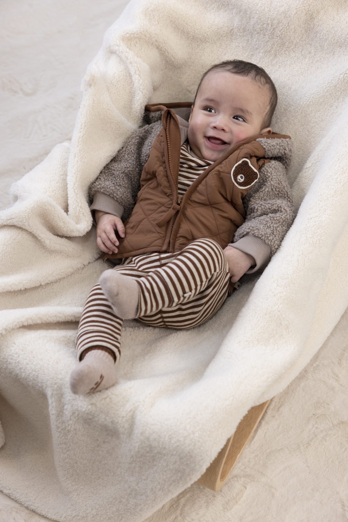 Feetje - Wild World Bouclé Jasje Bruin - Afbeelding 4