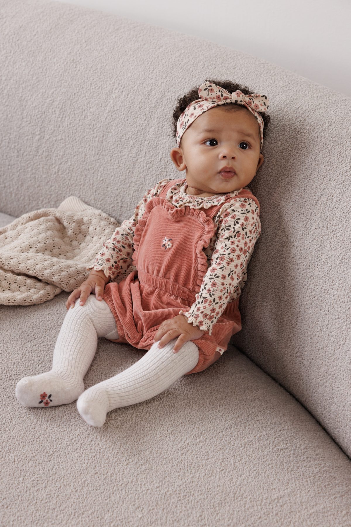 Feetje - Woodland Bloom Tuinbroek Velours Rib - Afbeelding 2