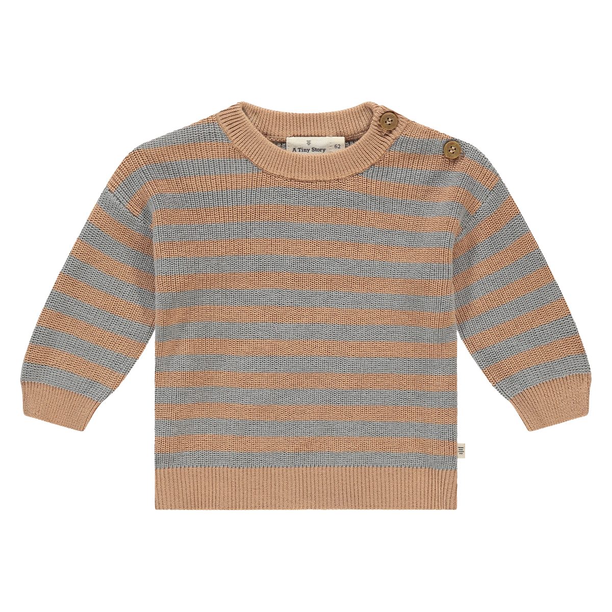 A Tiny Story - Baby Pullover Cookie Stripes