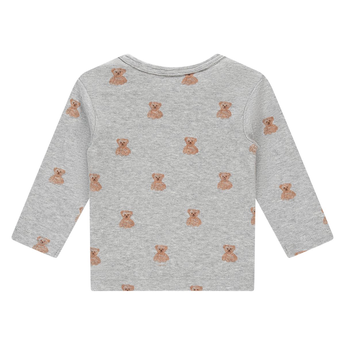 A Tiny Story - Baby t-shirt long sleeve Light grey melange Bears - Afbeelding 3