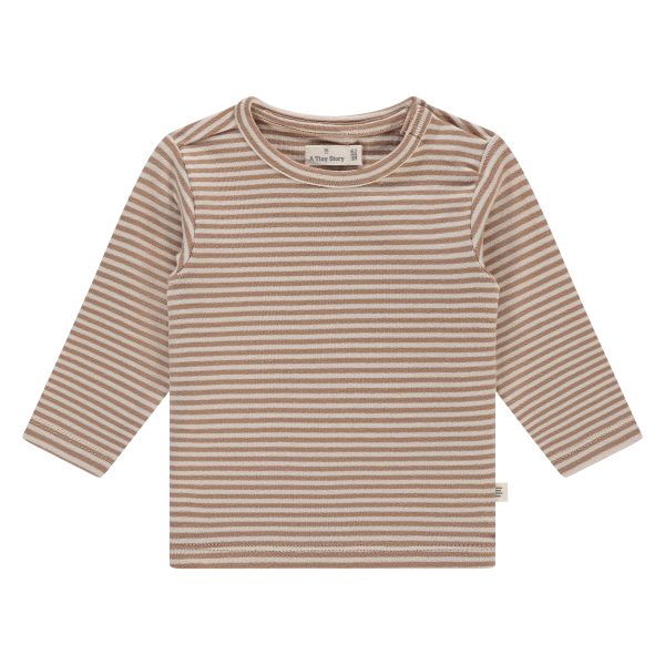A Tiny Story - Baby t-shirt long sleeve Cookie Stripes