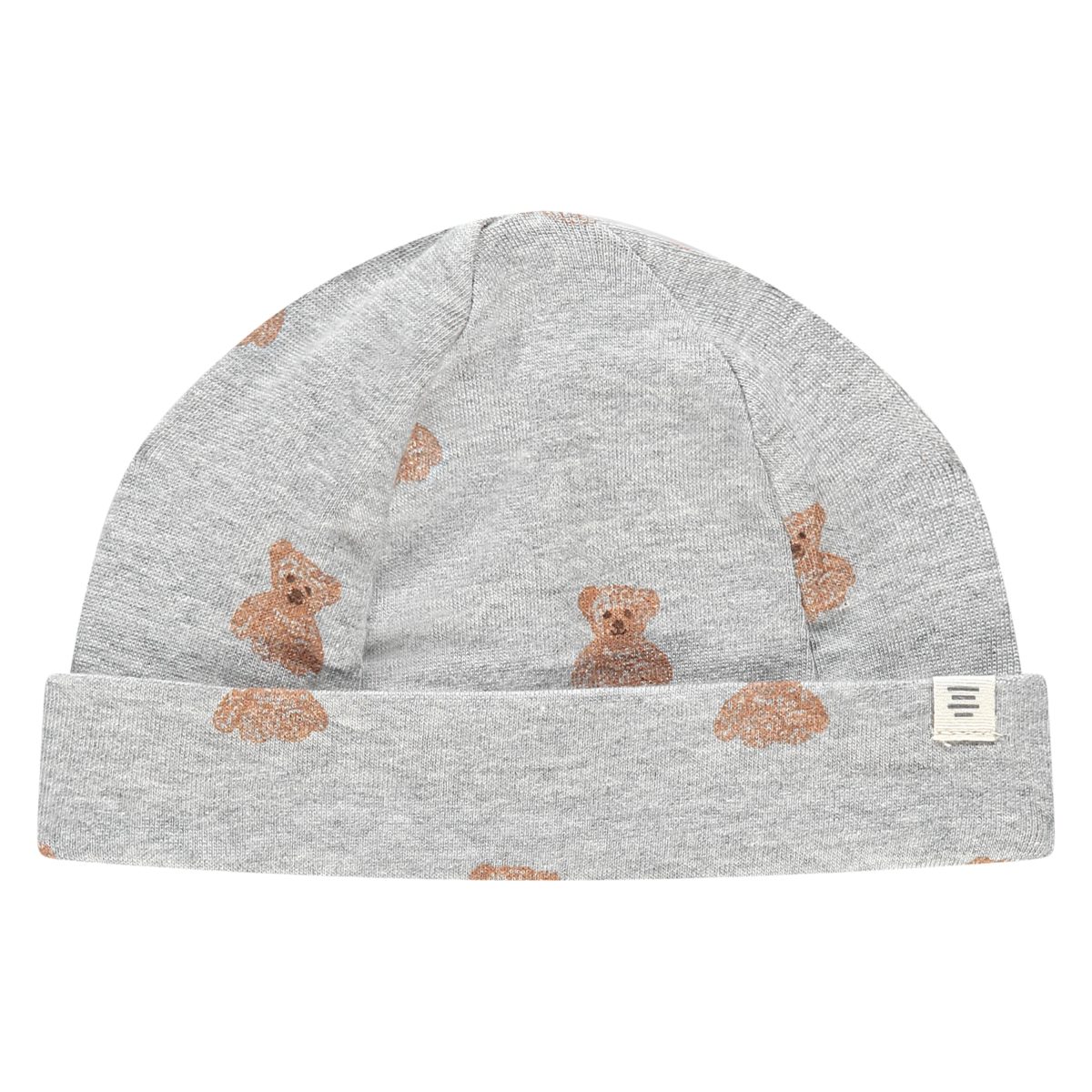A Tiny Story - baby hat Light grey melange Bears
