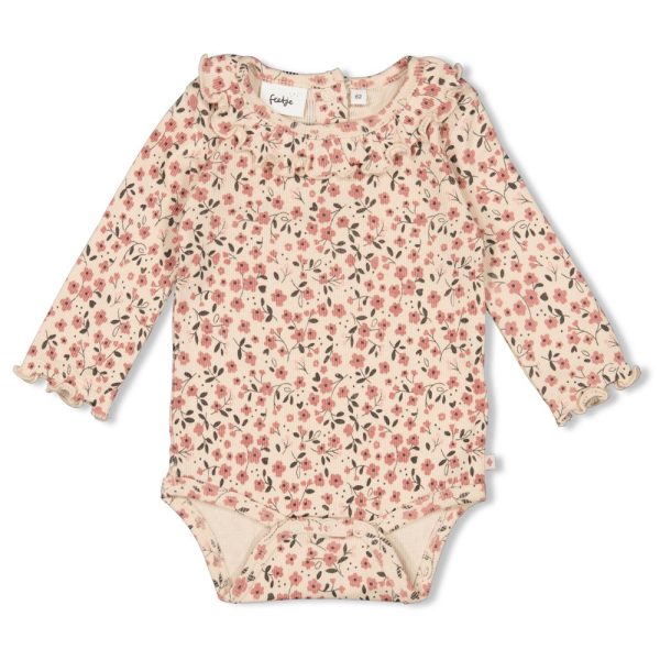 Feetje - Woodland Bloom Romper Rib Offwhite