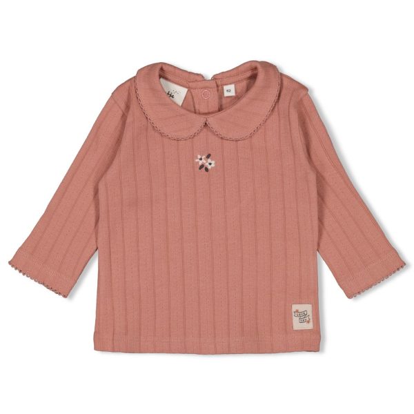 Feetje - Woodland Bloom Long Sleeve Pointelle Rib Mauve