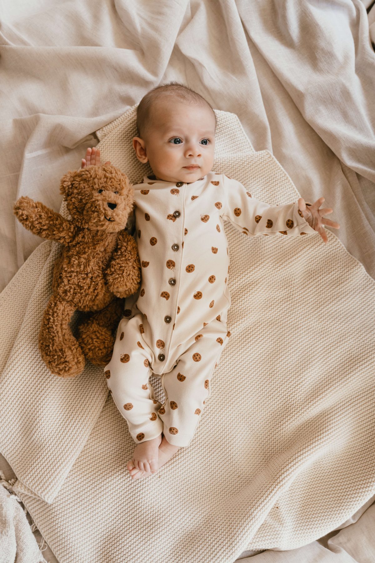 A Tiny Story - Baby Suit Long Sleeve Snow Cookie - Afbeelding 4