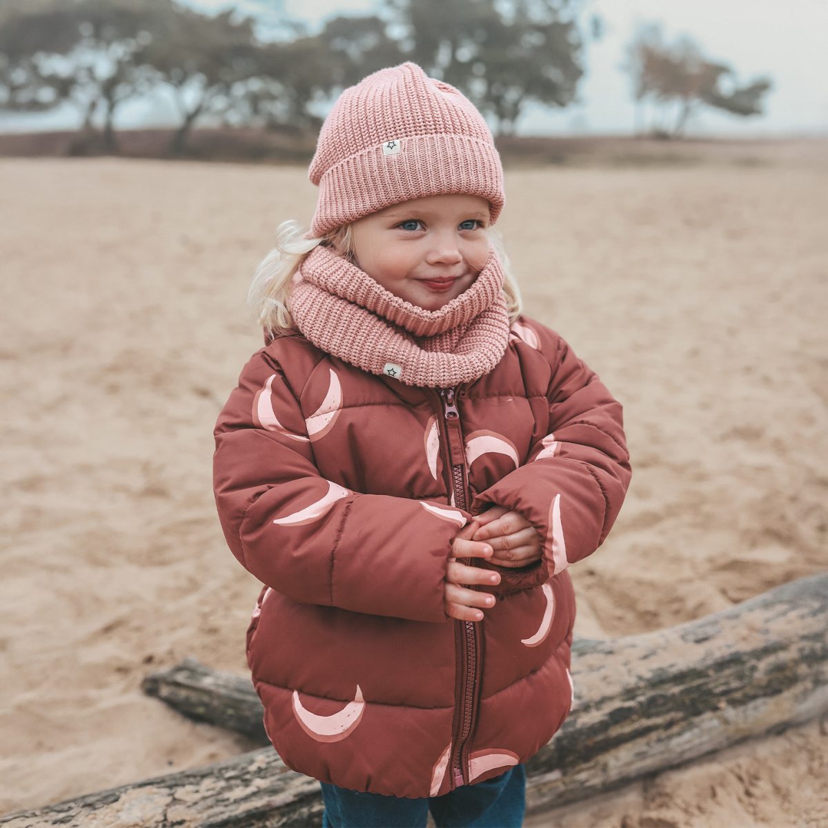 Your Wishes - Solid | Knitted Scarf Rose Dawn - Afbeelding 5