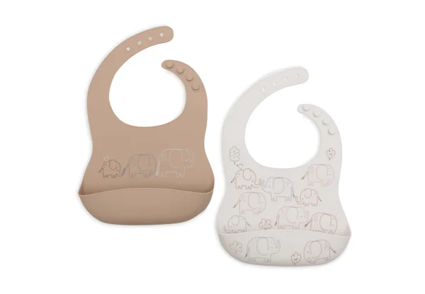 Jollein - Slab Siliconen - Elephant Tales - 2 Stuks