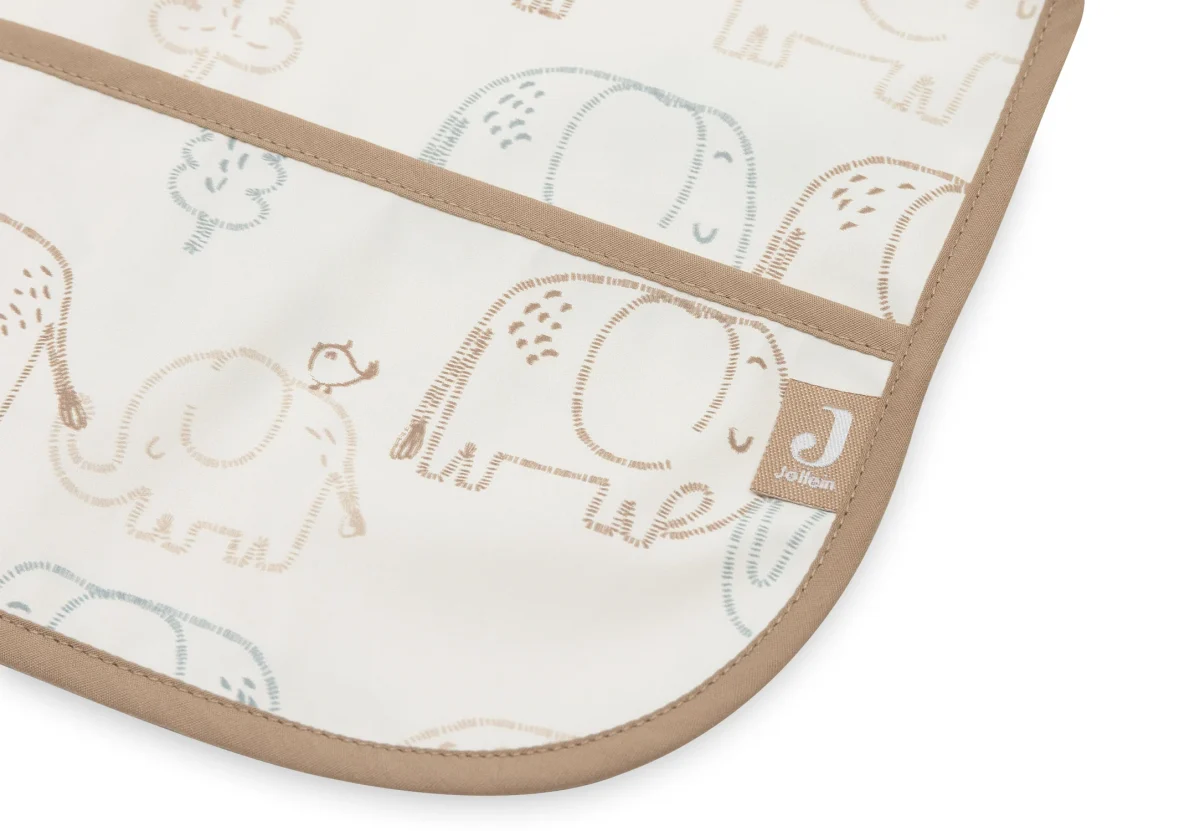 Jollein - Slab Waterproof met Mouw - Elephant Tales - Afbeelding 2