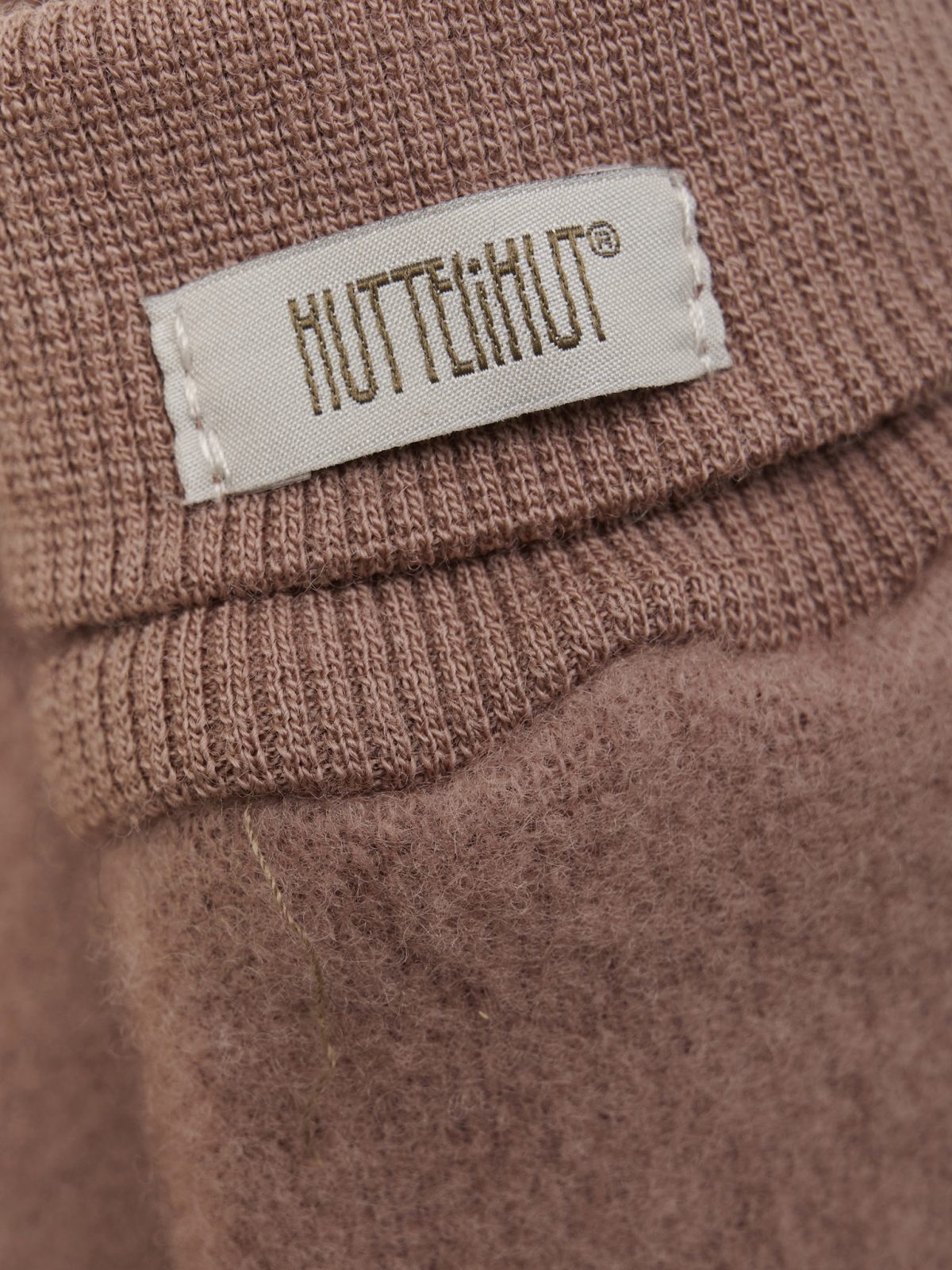 HUTTEliHUT - Mittens Wool Fleece 2-layer rose - Afbeelding 2