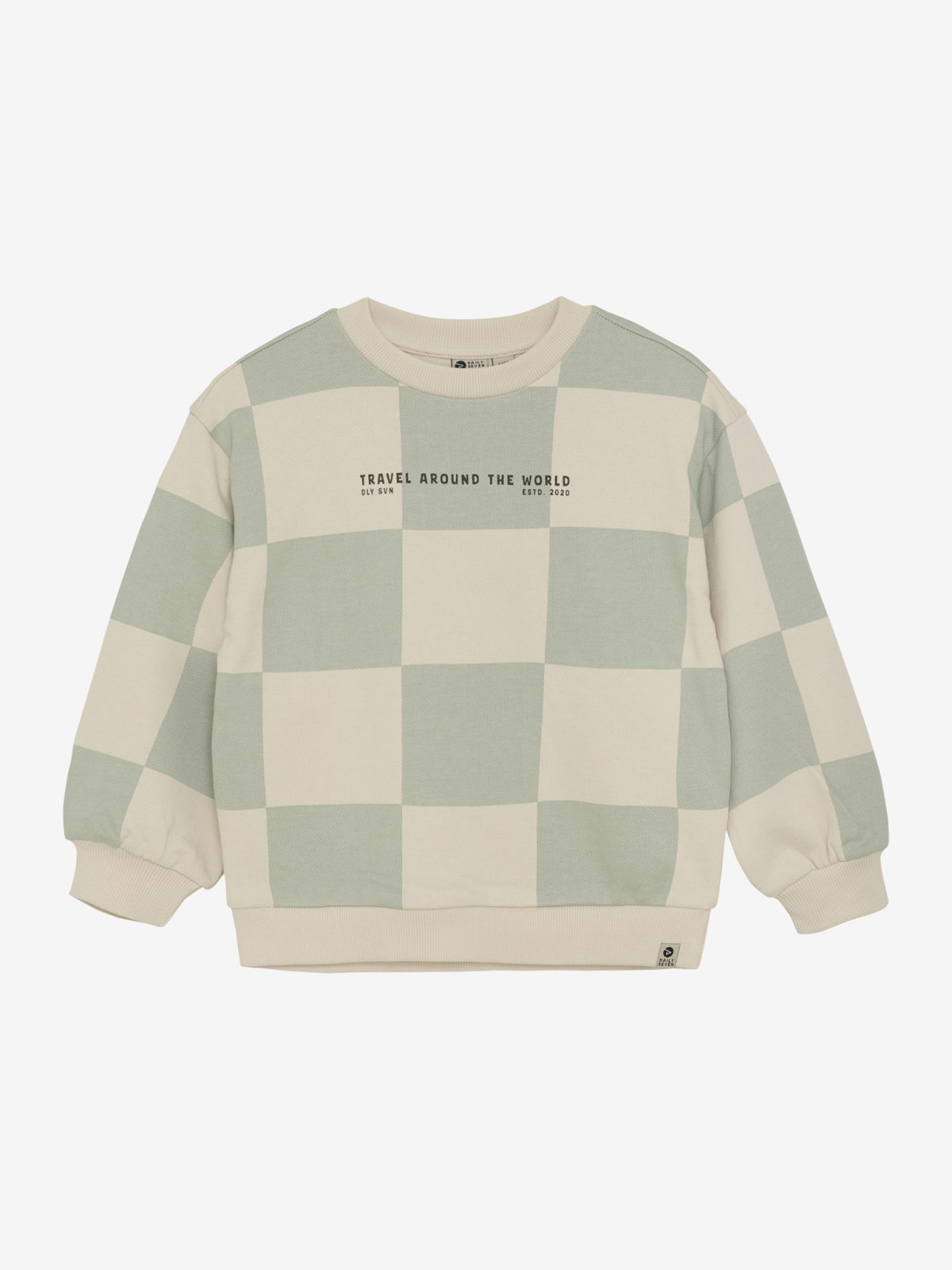 Daily Seven - Oversized Sweater Check Print