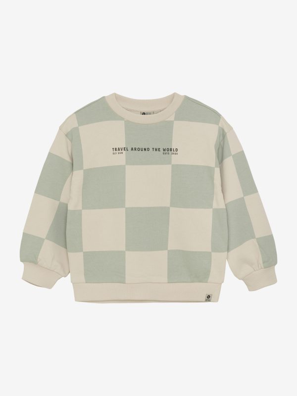 Daily Seven - Oversized Sweater Check Print