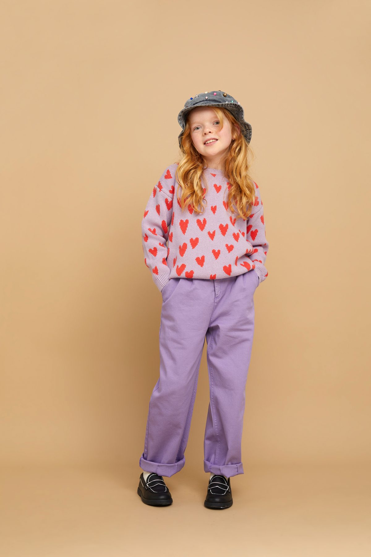 Sproet & Sprout - Sweater intarsia hearts - Afbeelding 2