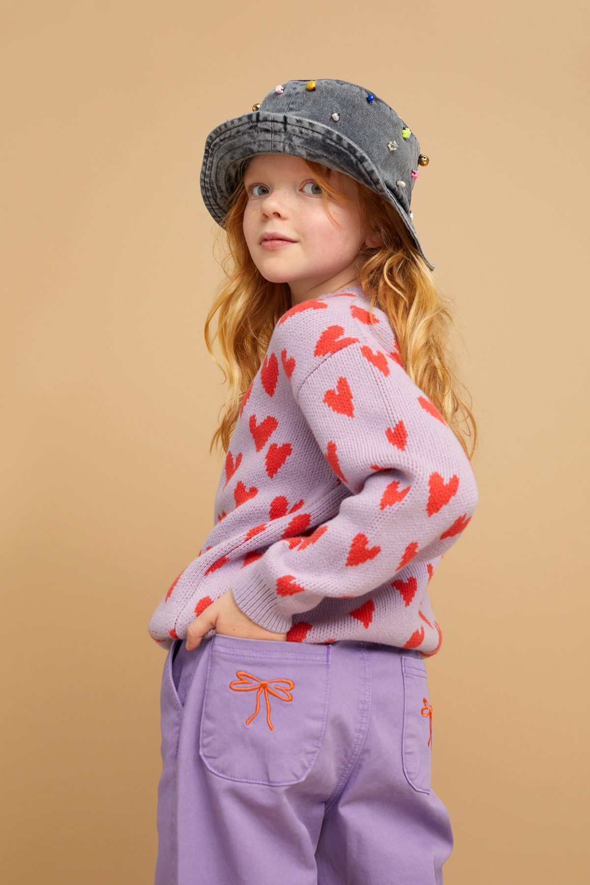 Sproet & Sprout - Sweater intarsia hearts - Afbeelding 3
