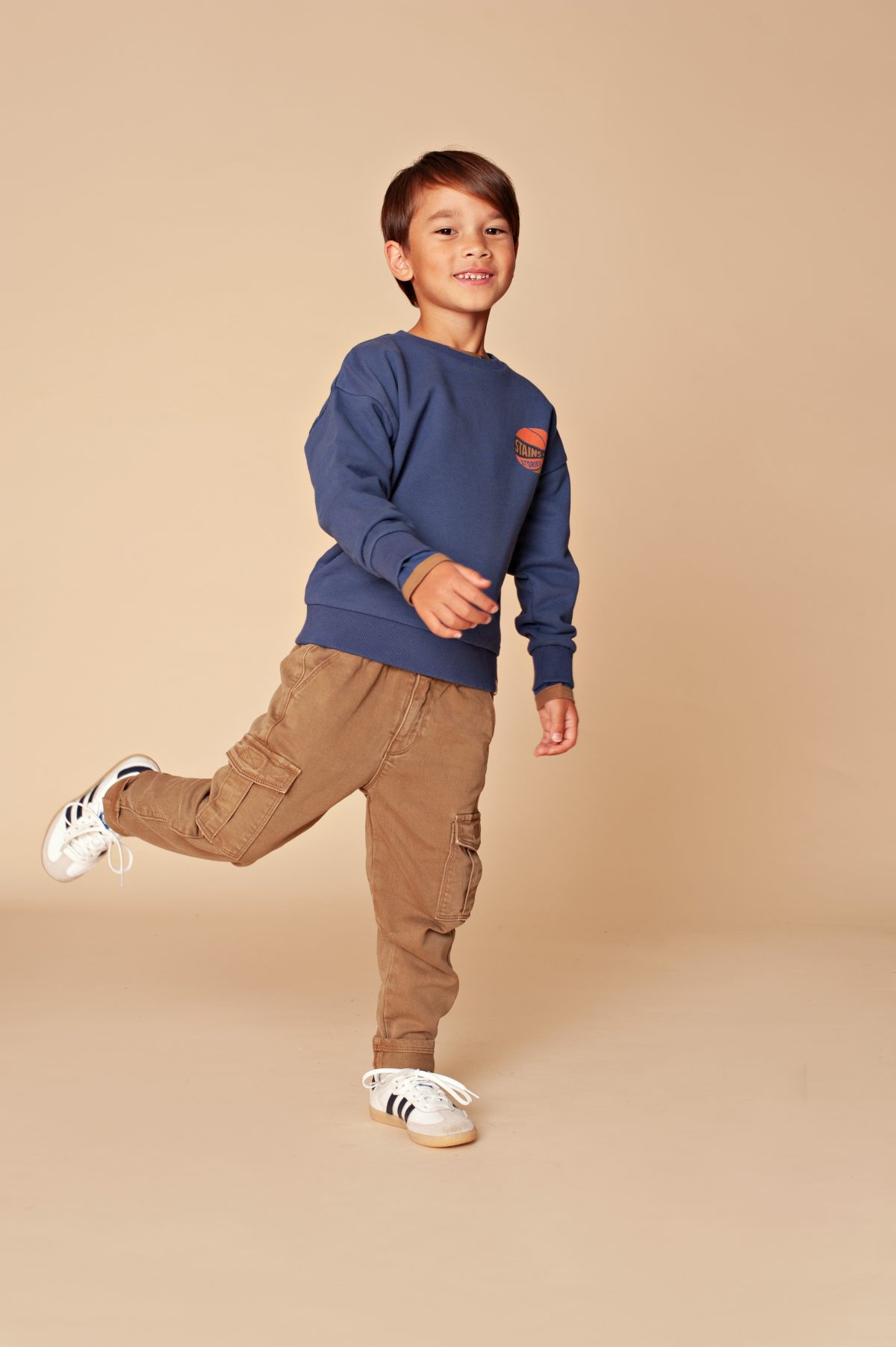 Stains & Stories - boys sweatshirt blue - Afbeelding 3