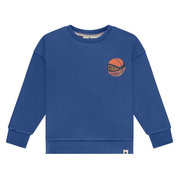 Stains & Stories - boys sweatshirt blue